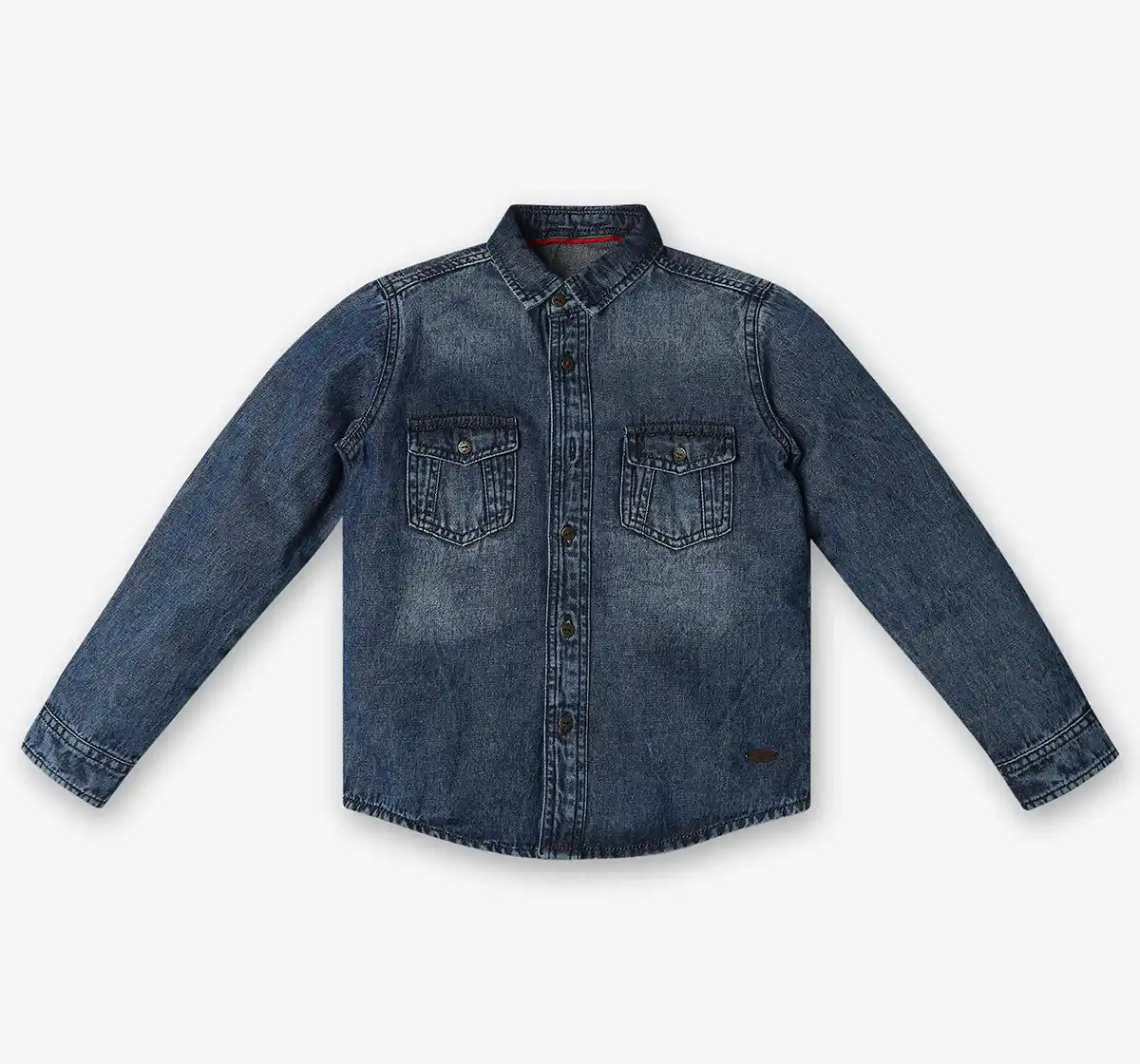 Ed-A-Mamma Boys 100% Cotton Shirt - Dark Blue