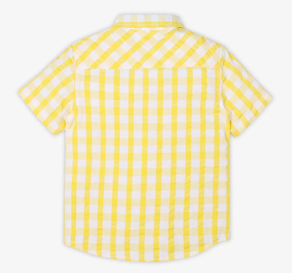 Boys Checkered Shirt - Yellow