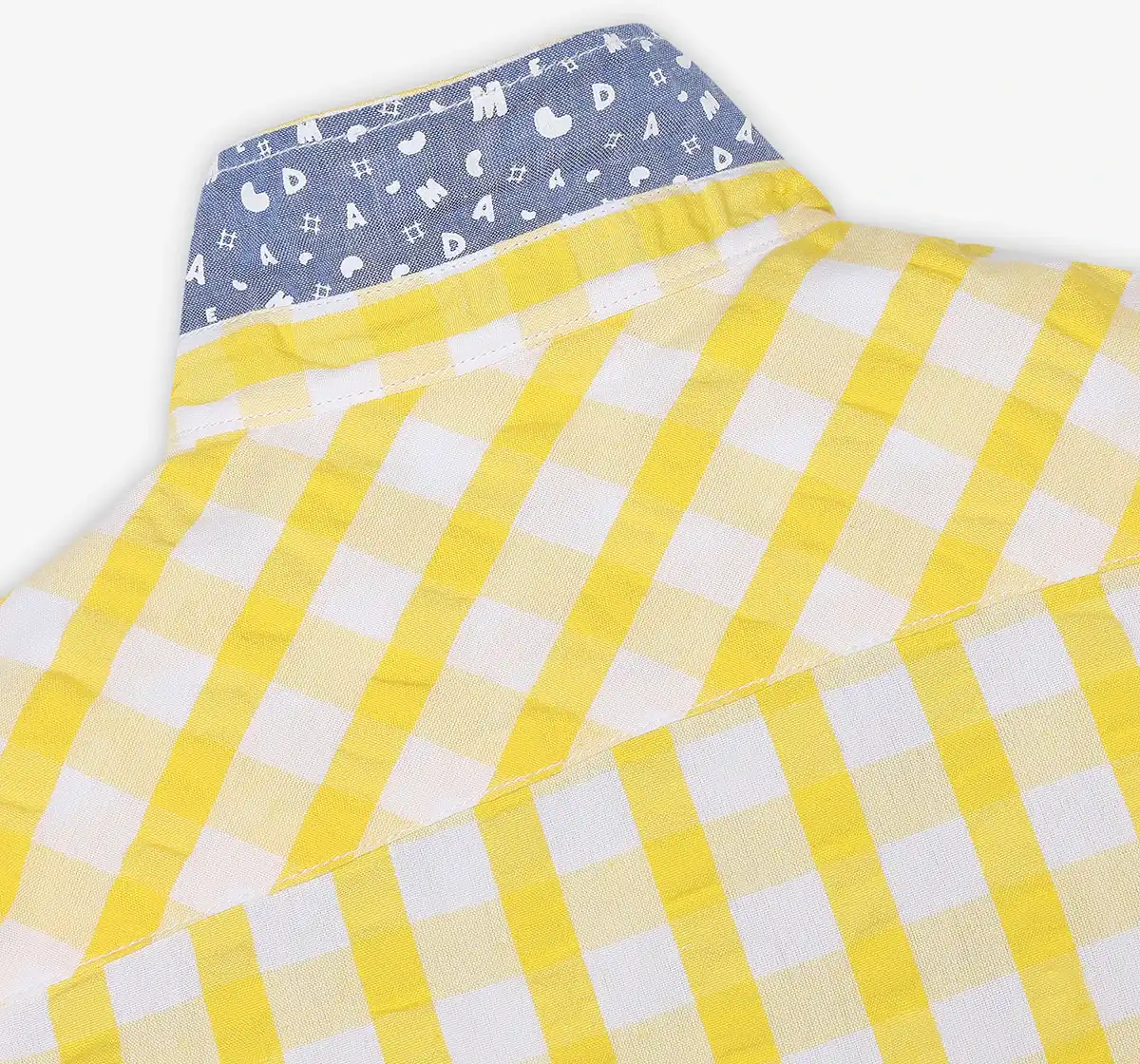 Boys Checkered Shirt - Yellow