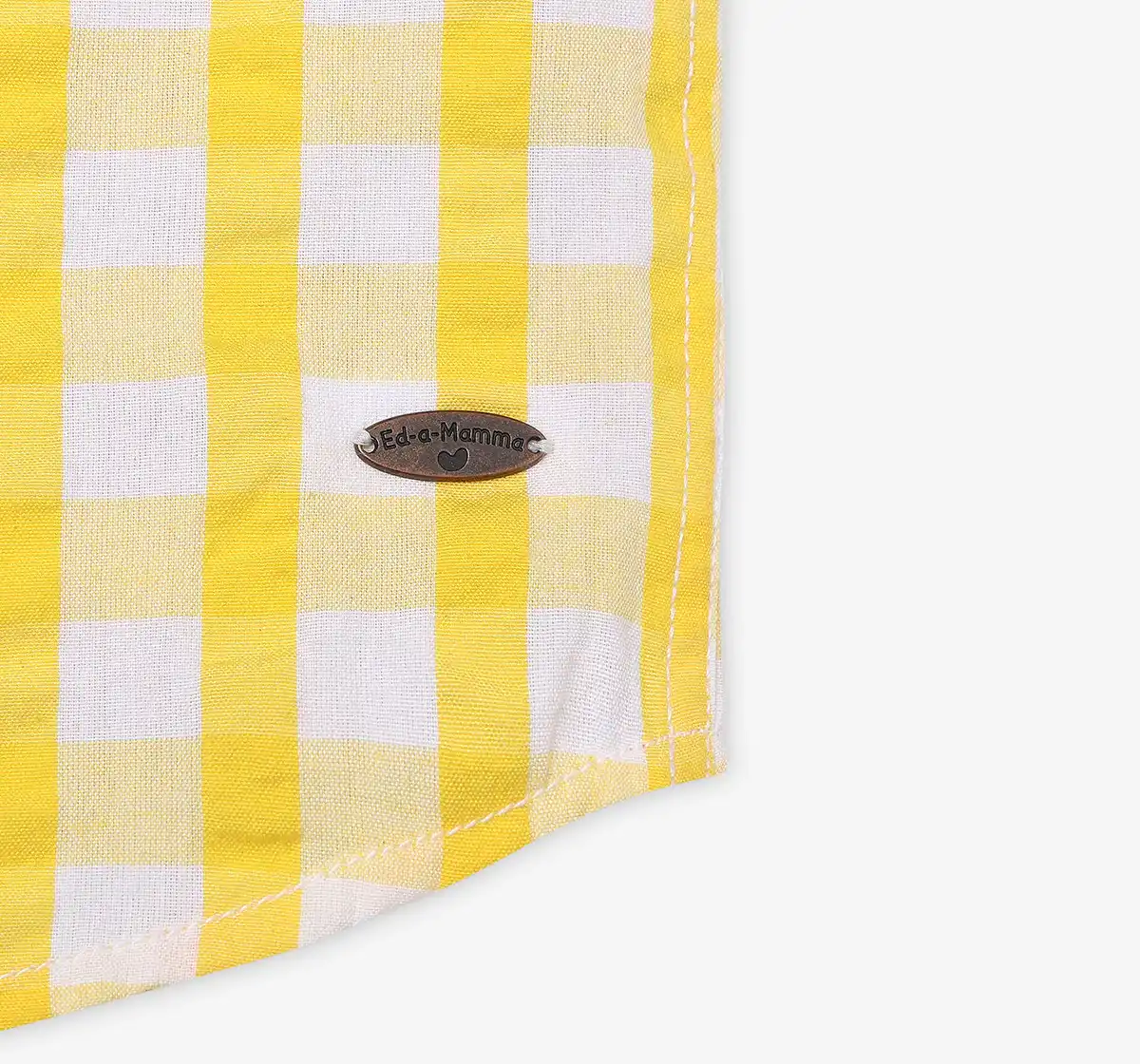 Boys Checkered Shirt - Yellow