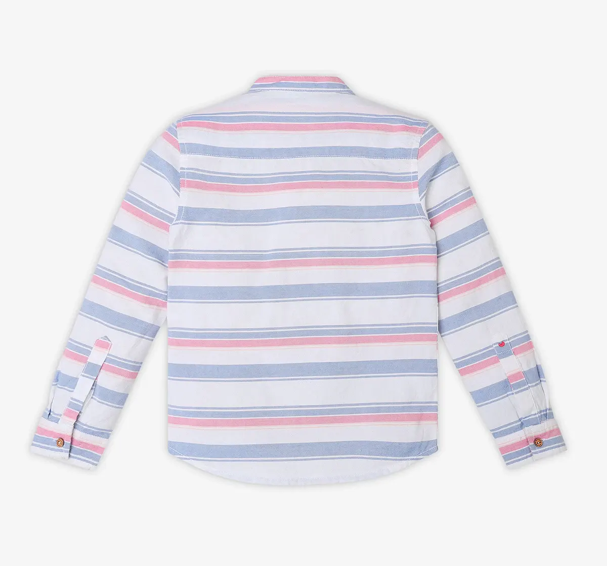 Boys Striped 100% Cotton Shirt - Multicolour