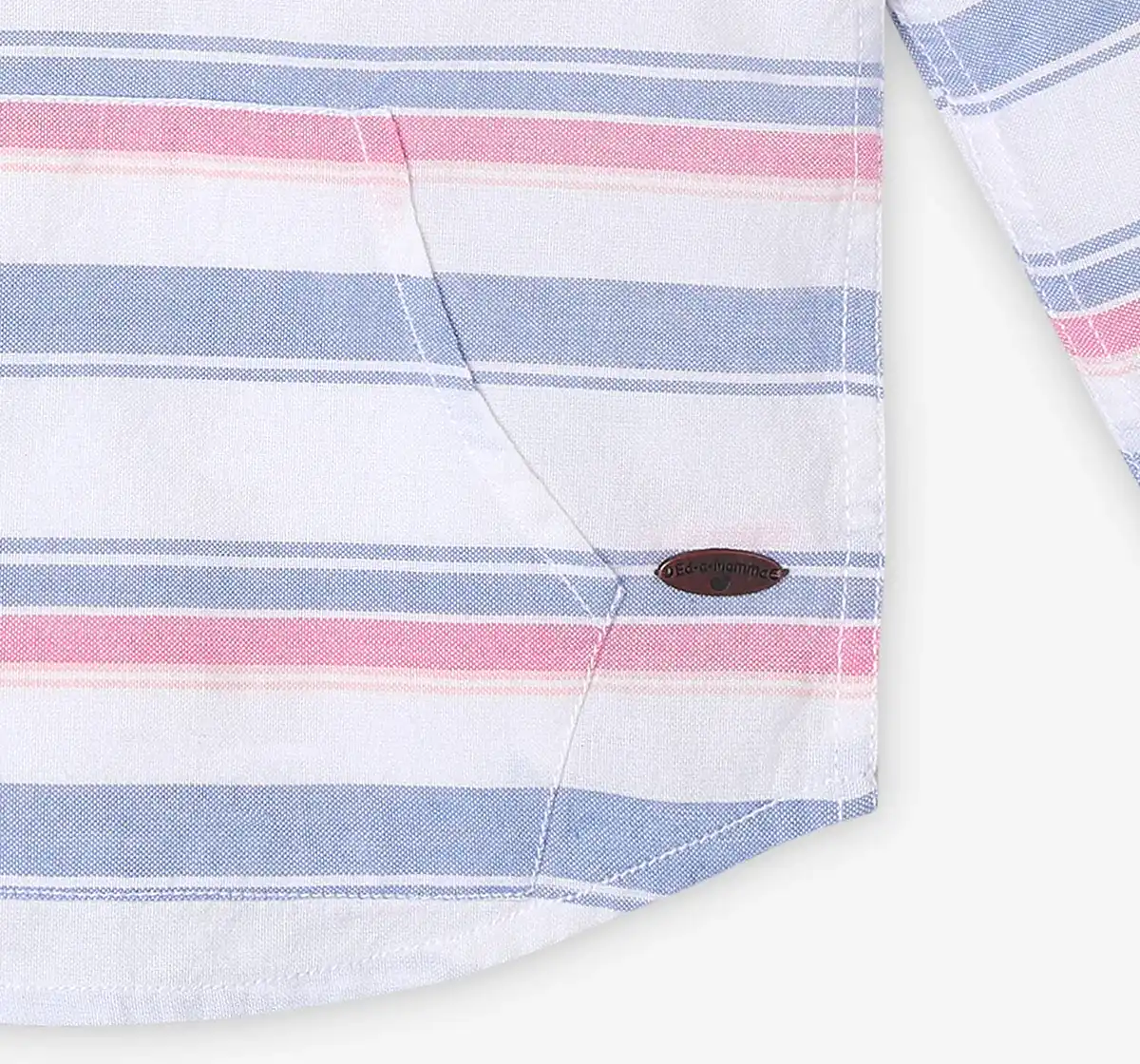 Boys Striped 100% Cotton Shirt - Multicolour