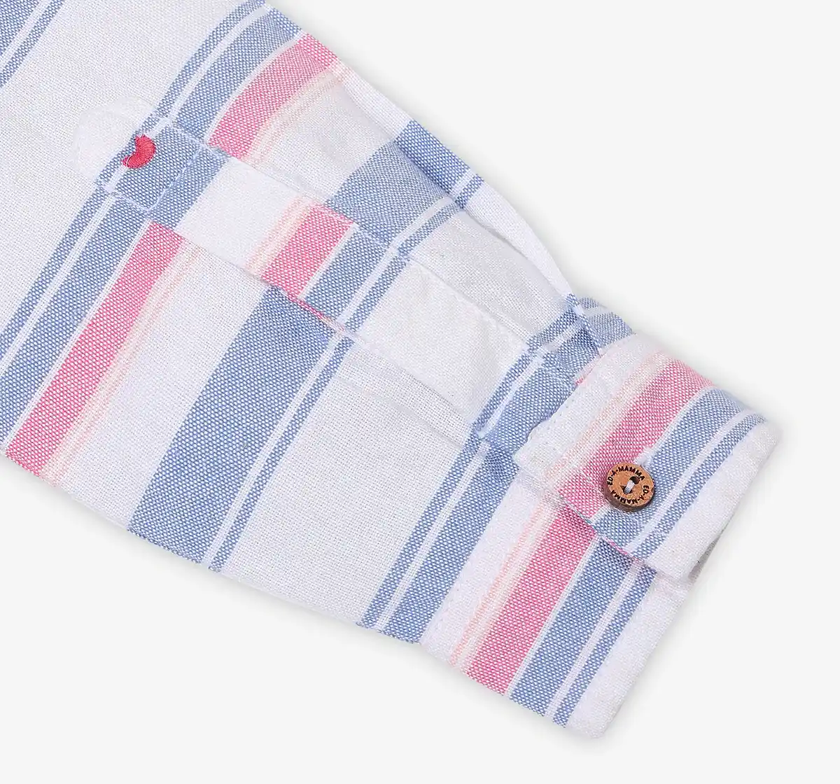 Boys Striped 100% Cotton Shirt - Multicolour