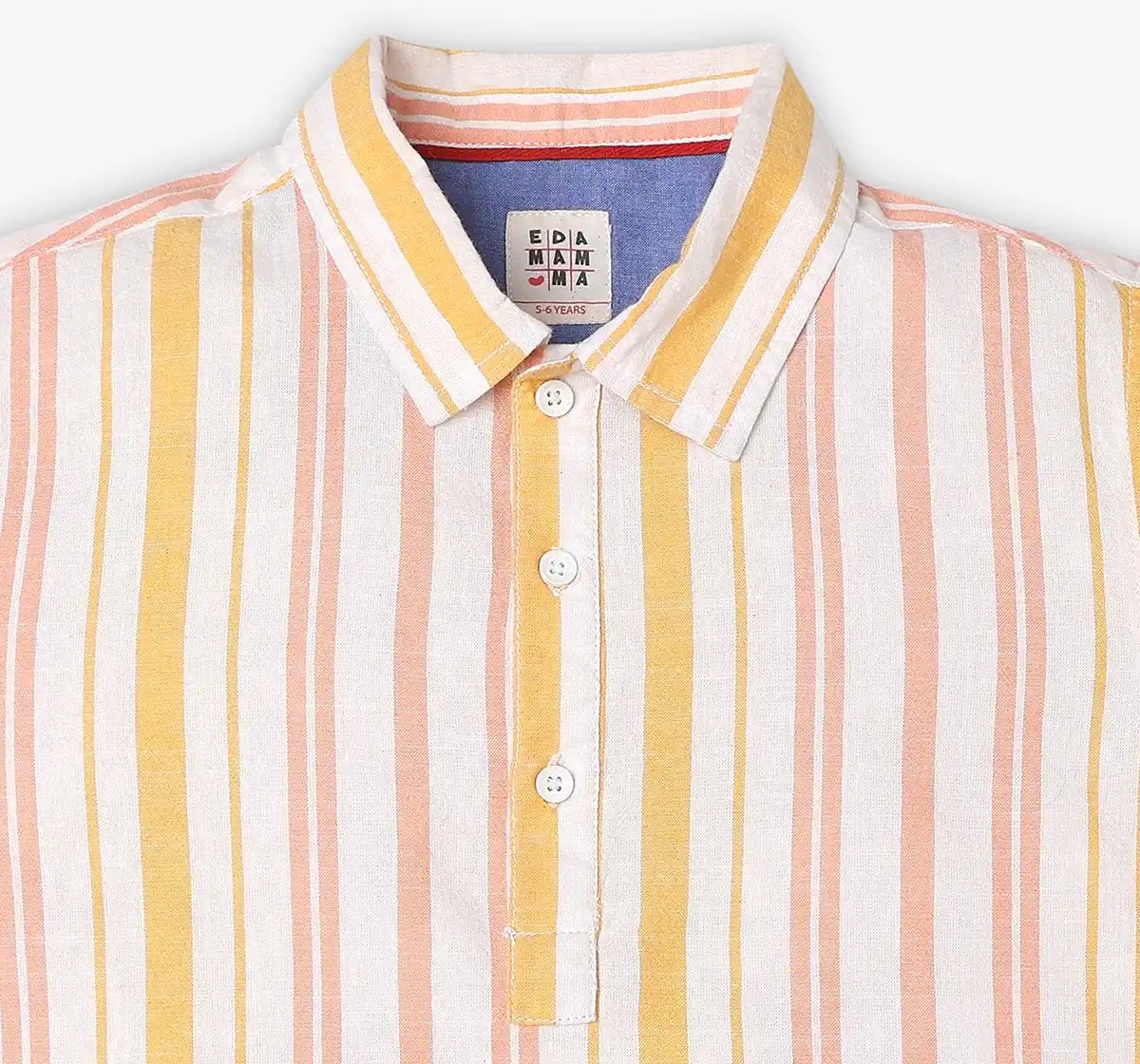 Boys Striped 100% Cotton Shirt - Multicolour