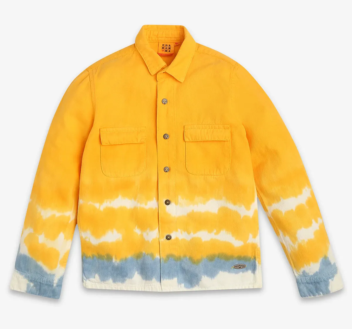 Boys Tie Dye Shirt - Yellow
