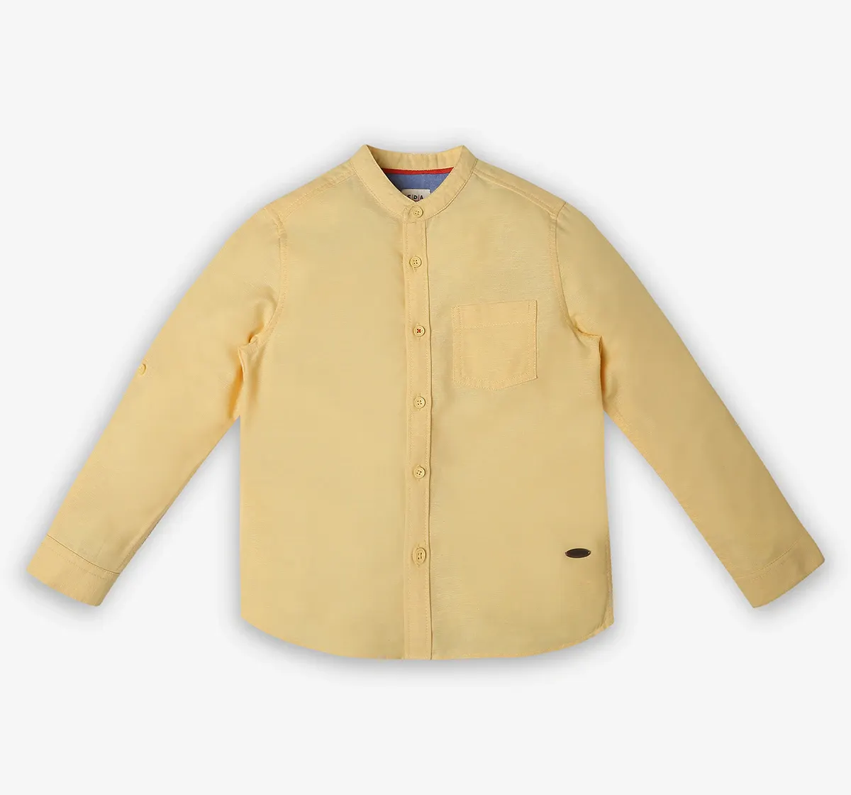 Boys Cotton-Blend Shirt - Yellow