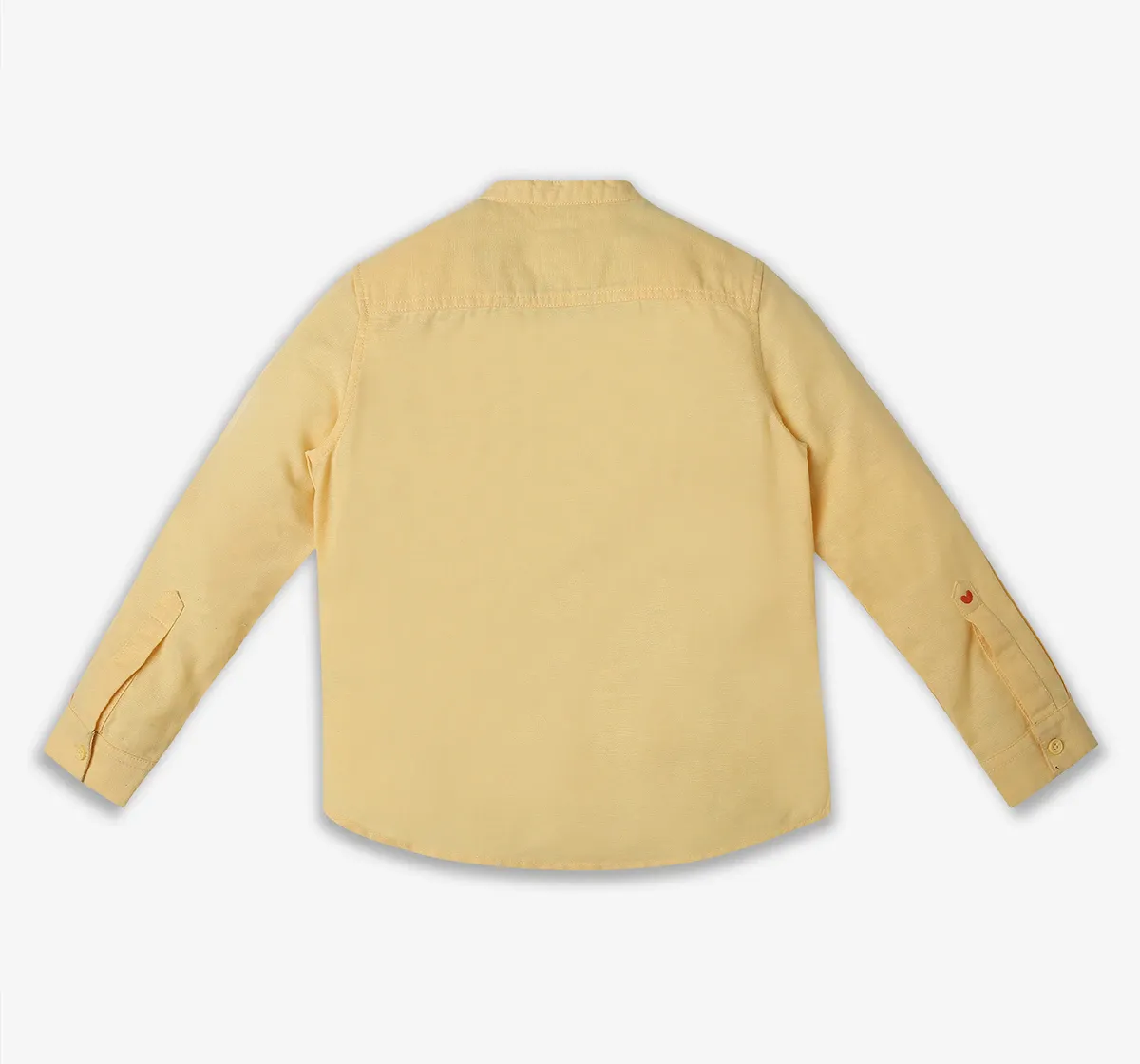 Boys Cotton-Blend Shirt - Yellow