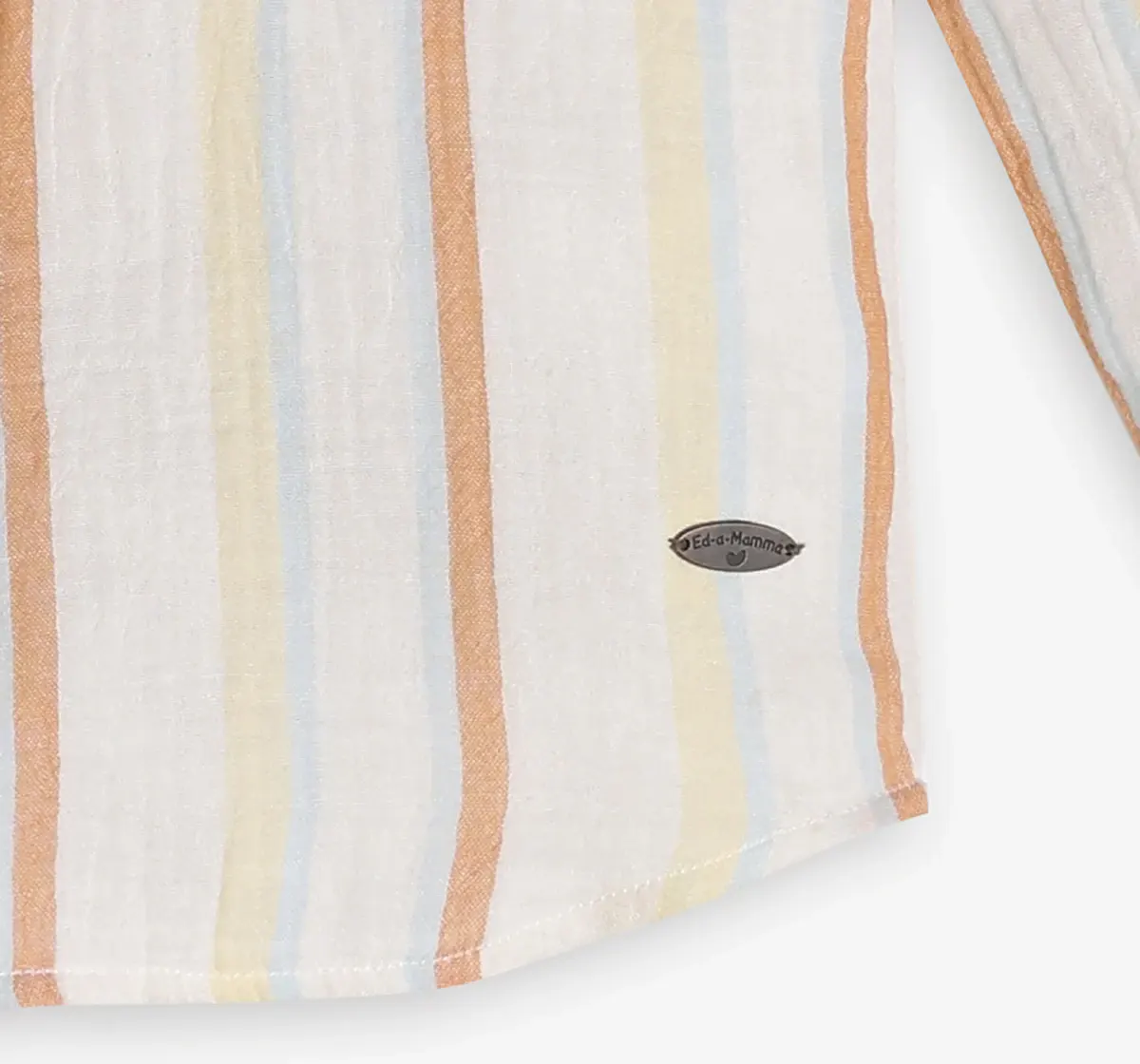 Boys Striped 100% Cotton Shirt - Multicolour