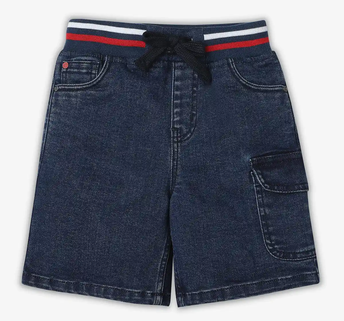 Boys 100% Cotton Shorts - Mid Blue