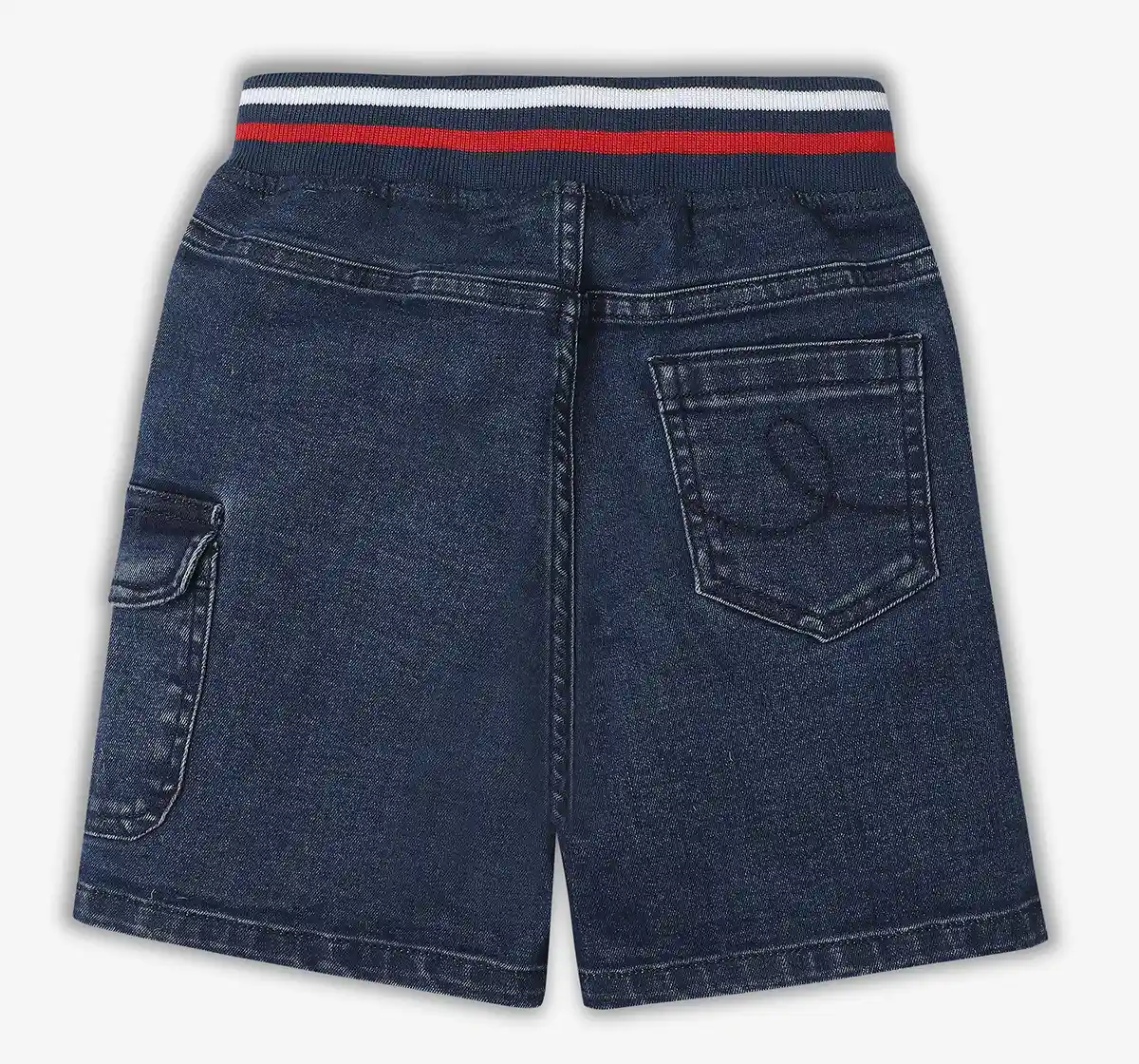 Boys 100% Cotton Shorts - Mid Blue