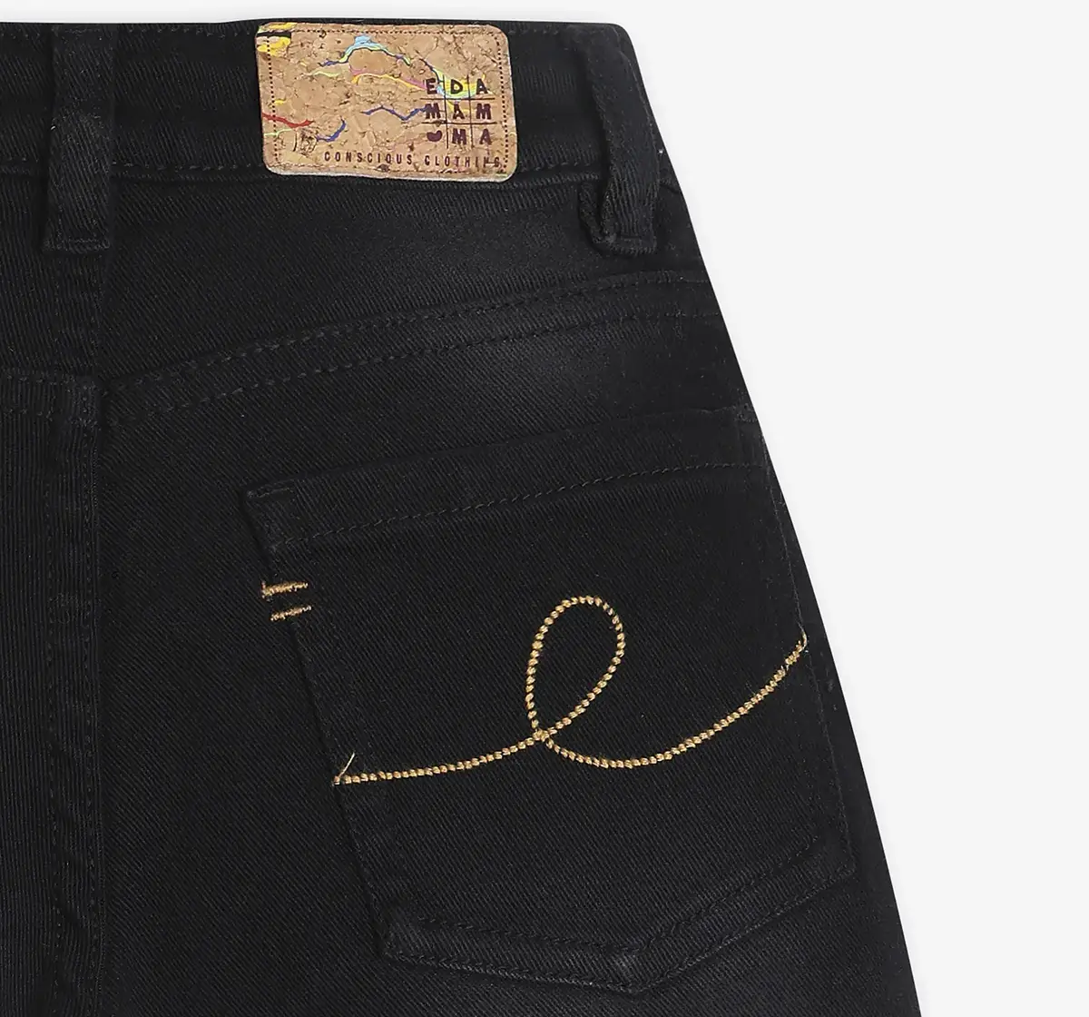 Boys Denim Shorts - Black