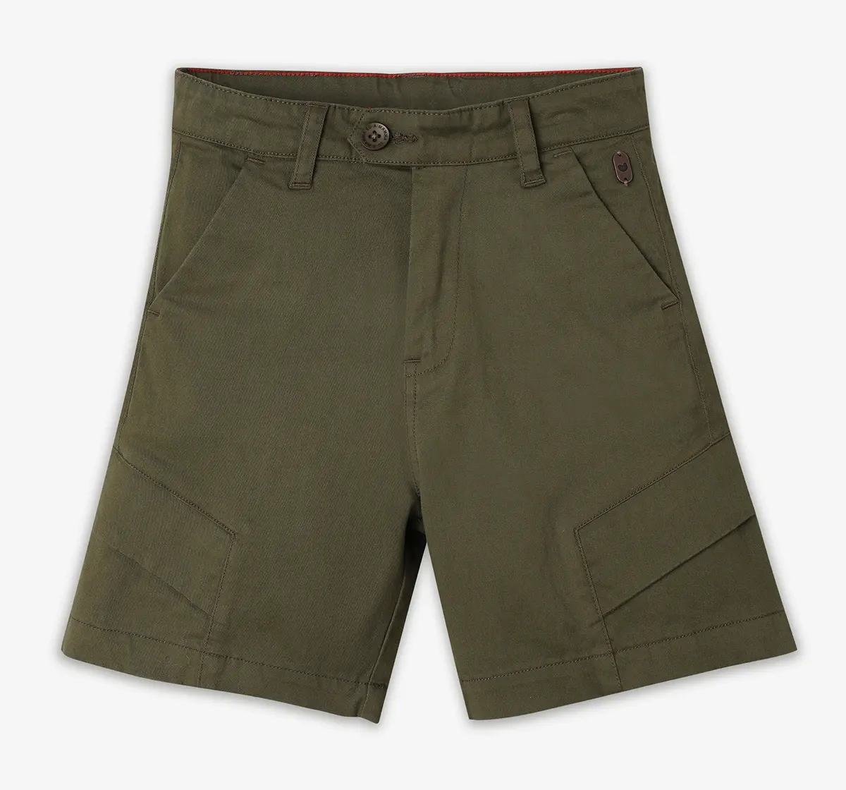 Boys 100% Cotton Shorts - Olive