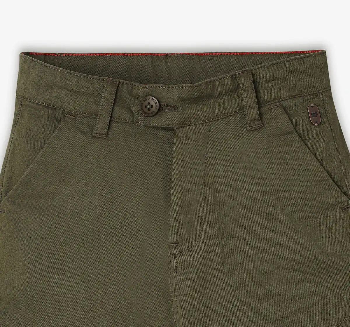 Boys 100% Cotton Shorts - Olive