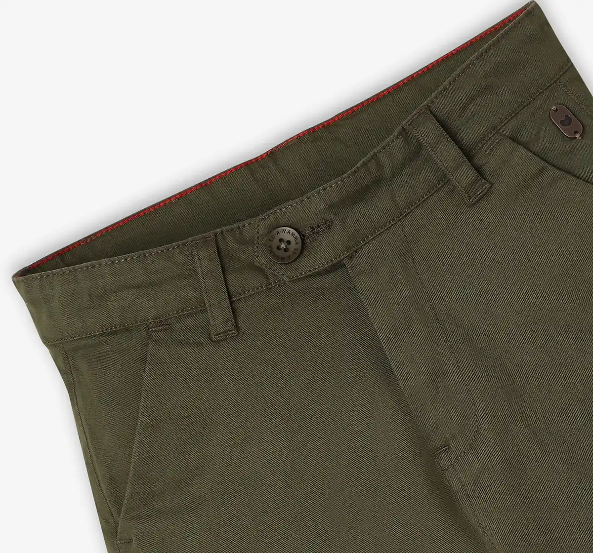 Boys 100% Cotton Shorts - Olive