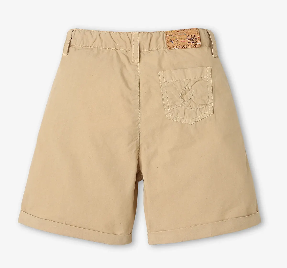 Boys 100% Cotton Shorts - Beige