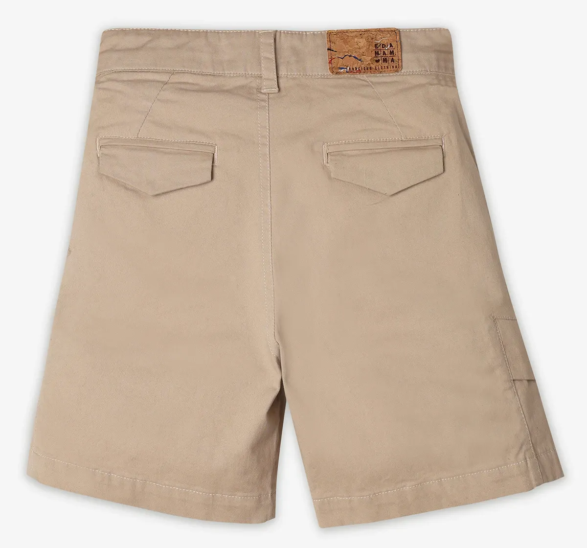 Boys Cotton Cargo Shorts - Beige