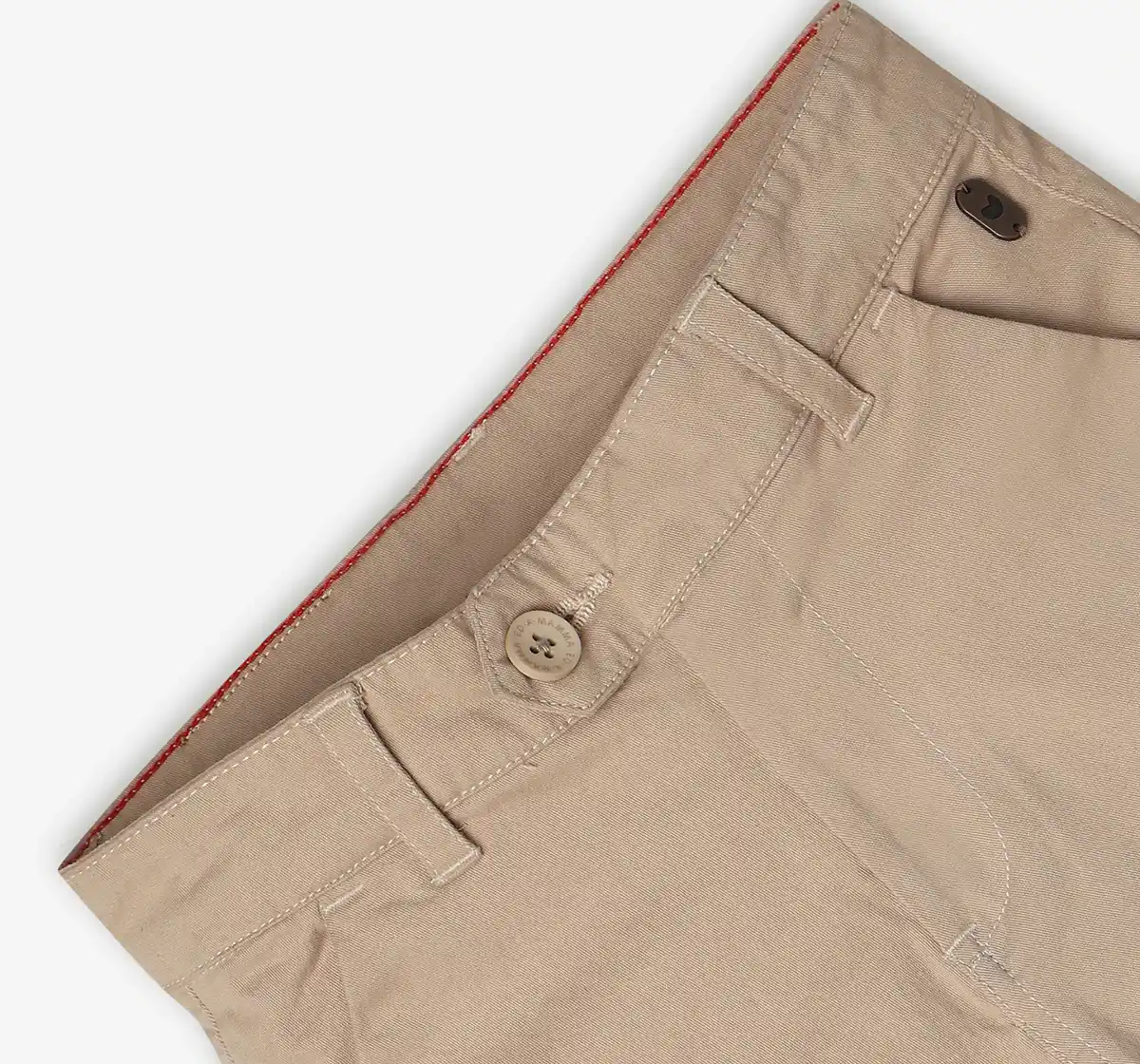 Boys Cotton Cargo Shorts - Beige