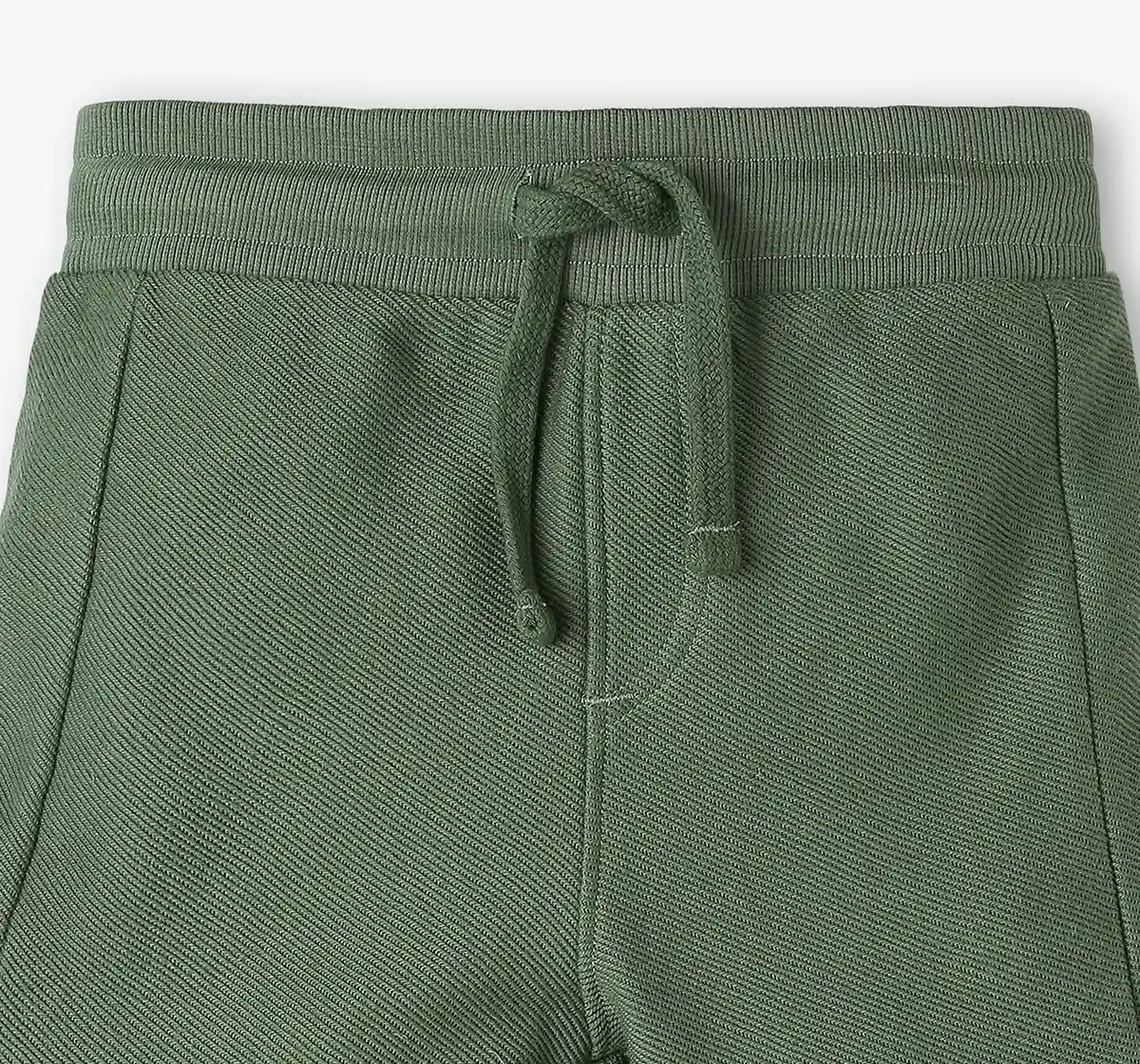 Boys Knitted Shorts - Olive