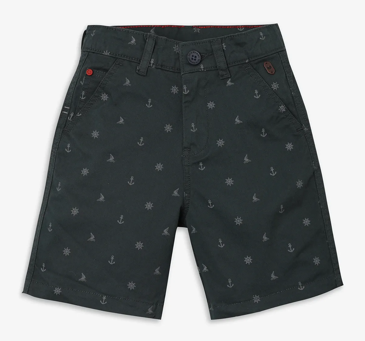 Boys Printed Shorts - Green