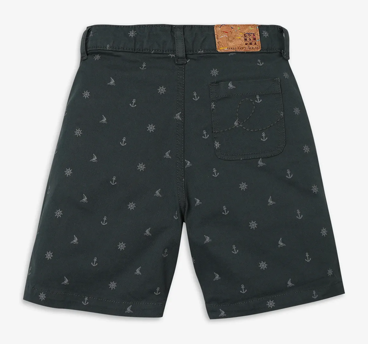 Boys Printed Shorts - Green