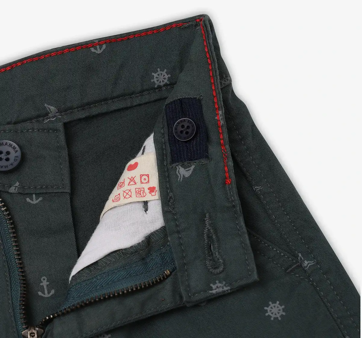 Boys Printed Shorts - Green