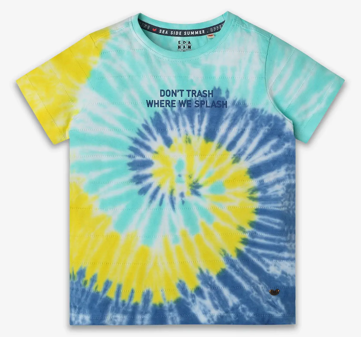 Boys Tie Dye Printed T Shirt - Multicolor