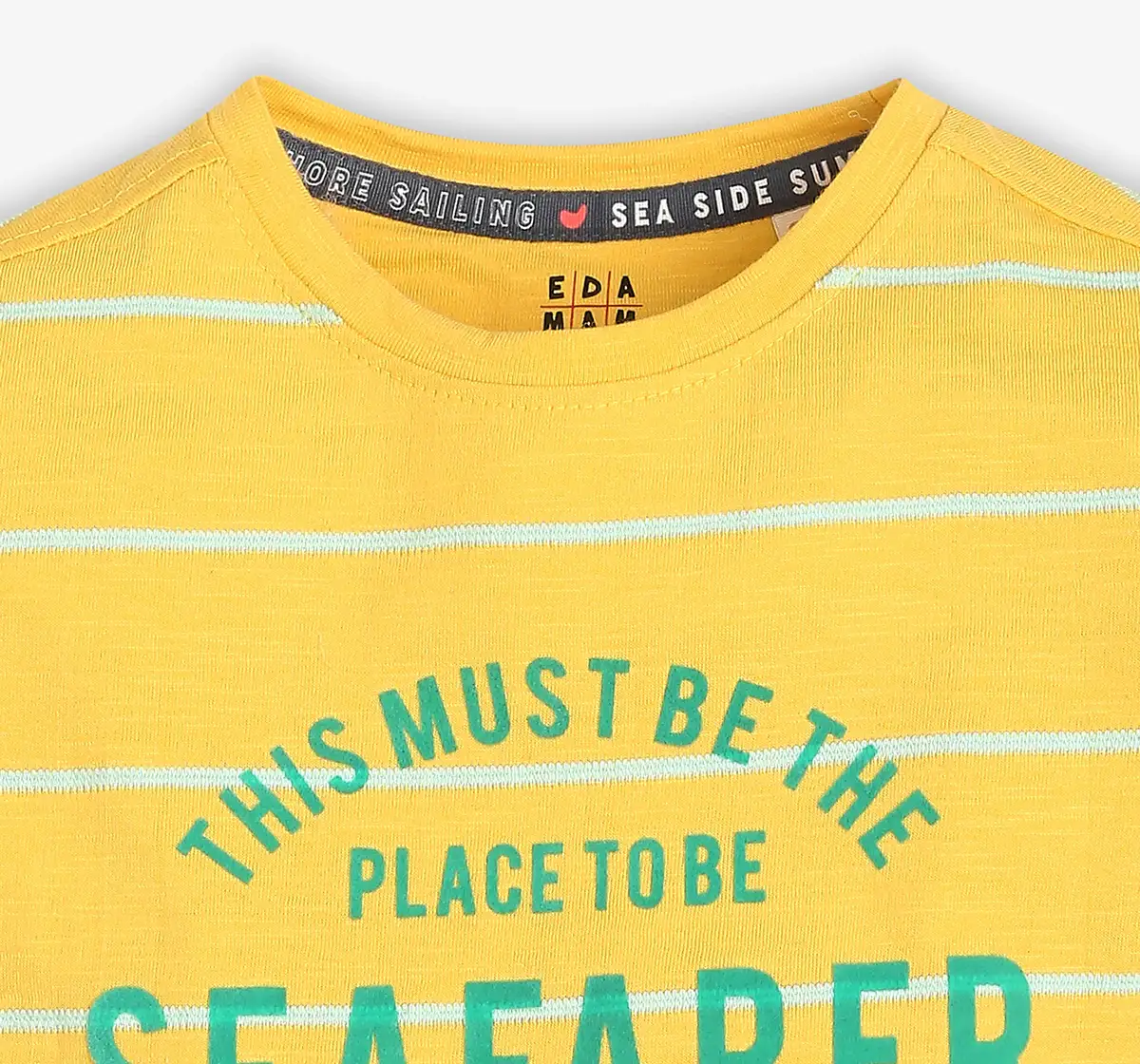 Boys 100% Cotton Printed T-Shirt - Yellow
