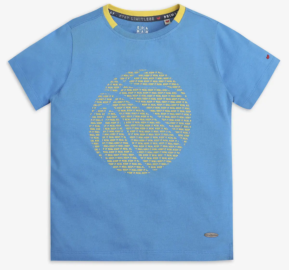 Boys Printed 100% Cotton T-Shirt - Blue