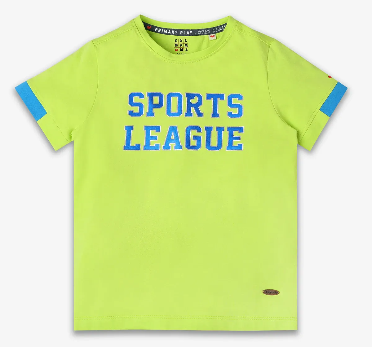 Boys 100% Cotton T-Shirt - Lime