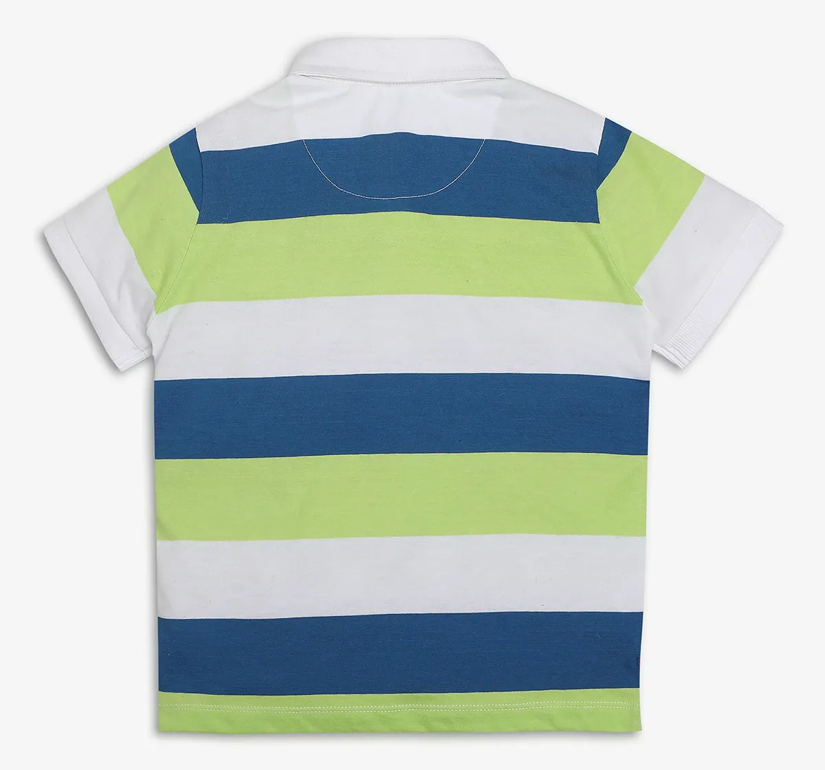 Boys 100% Cotton Striped Polo T-Shirt - Multicolor