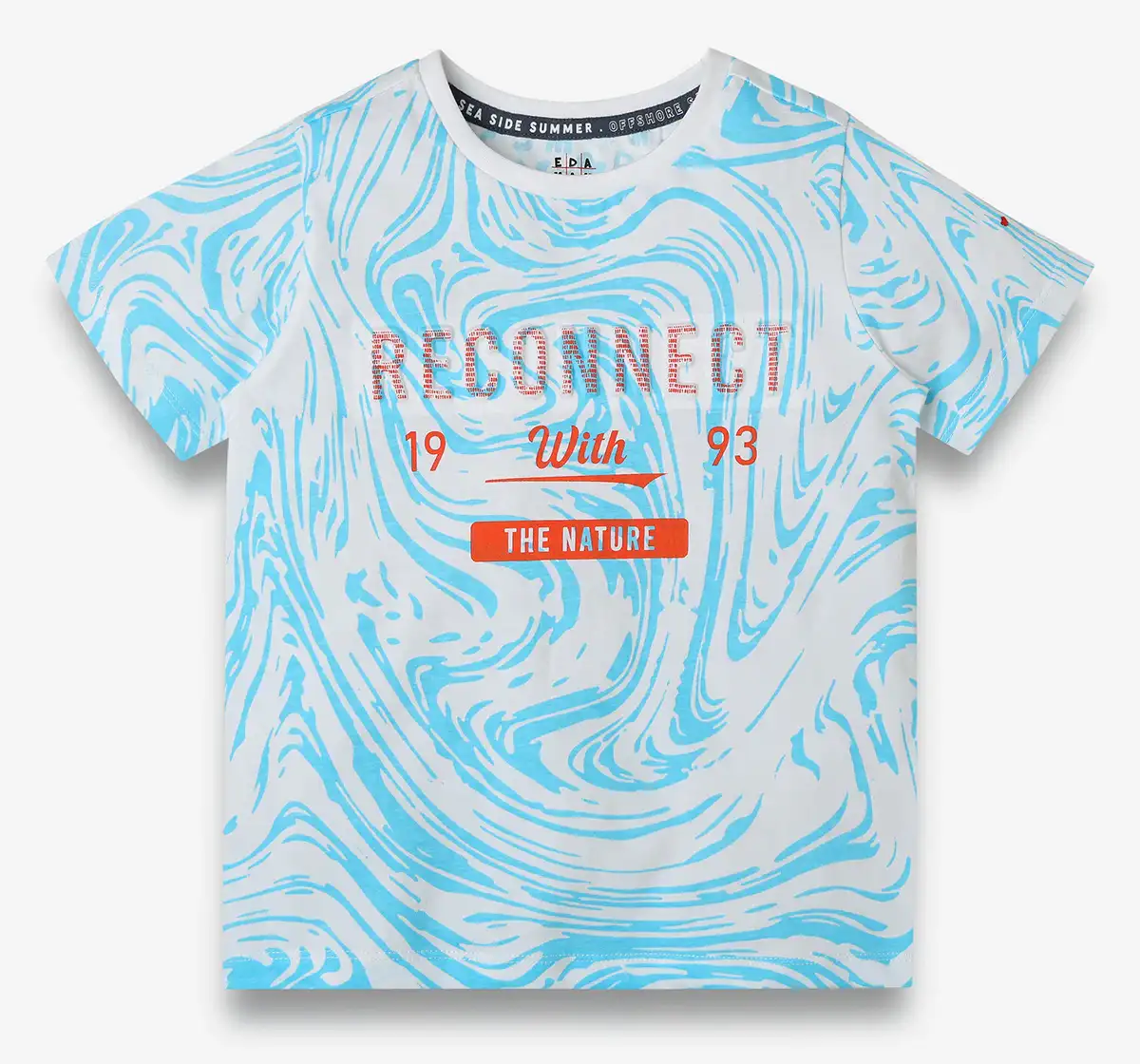 Boys Printed Tshirt - Light Blue