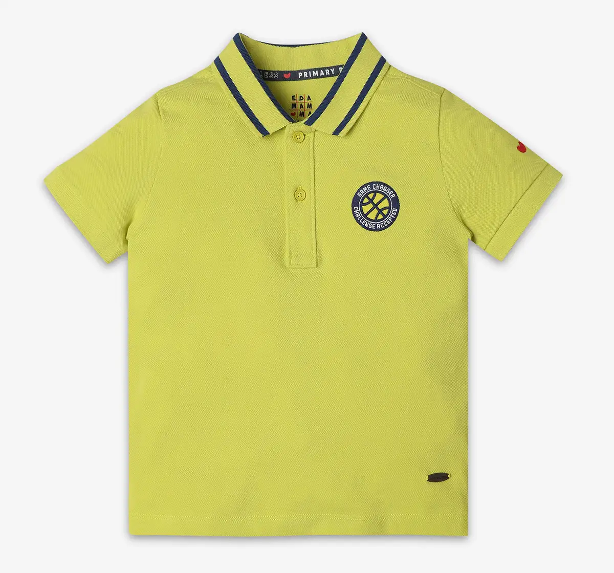 Boys Printed 100% Cotton T-Shirt - Lime