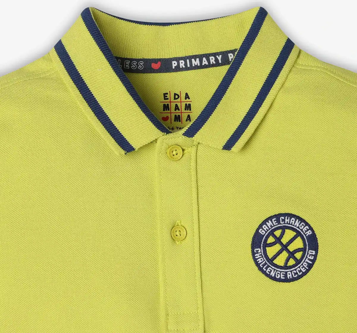 Boys Printed 100% Cotton T-Shirt - Lime