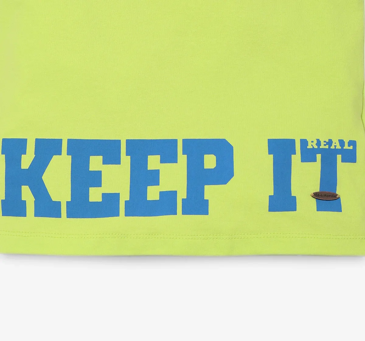 Boys Printed 100% Cotton T-Shirt - Lime