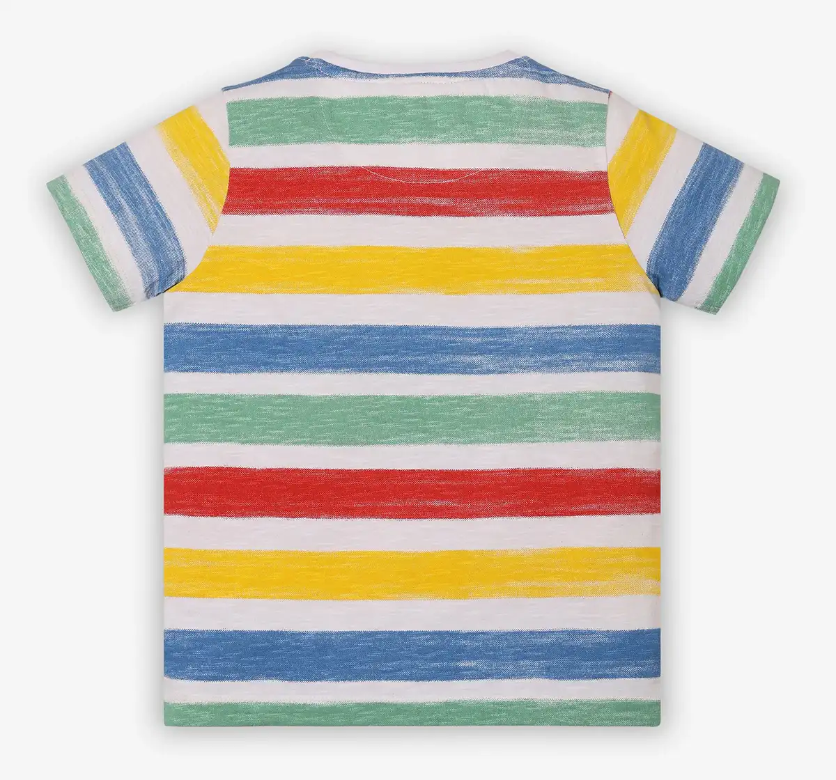 Boys Striped 100% Cotton T-Shirt - Multicolor