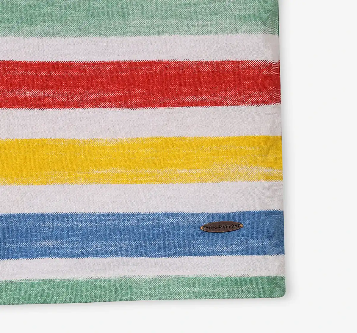 Boys Striped 100% Cotton T-Shirt - Multicolor