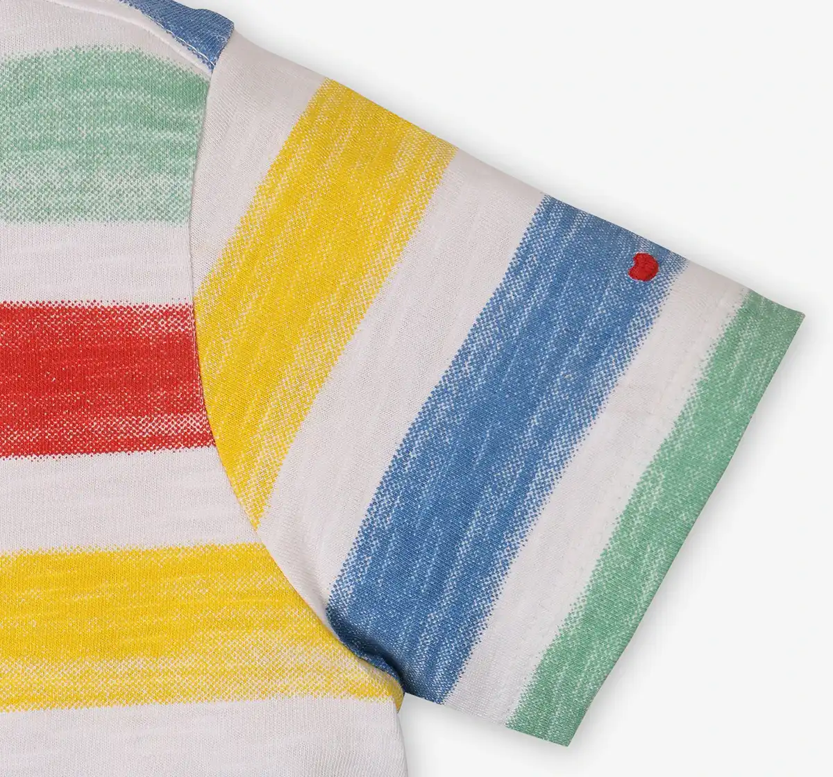 Boys Striped 100% Cotton T-Shirt - Multicolor