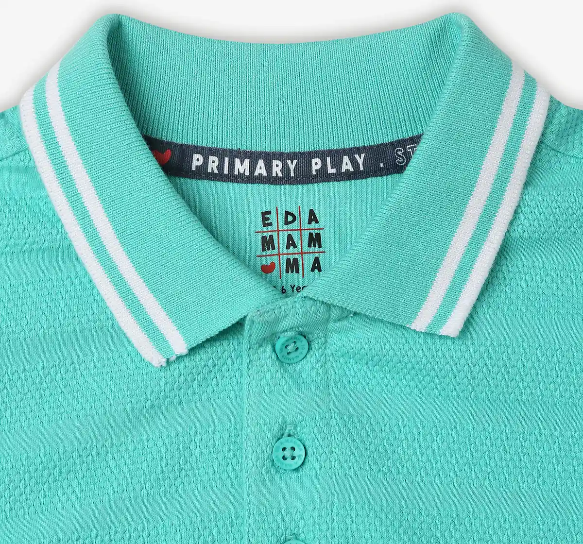 Boys Solid Polo T Shirt - Green