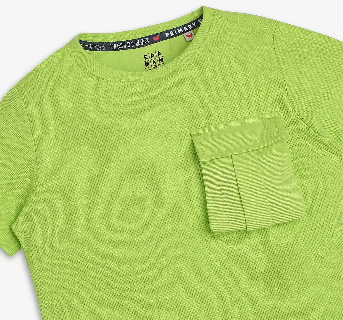 Boys 100% Cotton T-Shirt - Lime Green