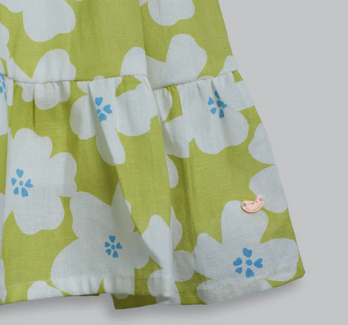 Ed-A-Mamma Girls All Over Printed Dress - Green