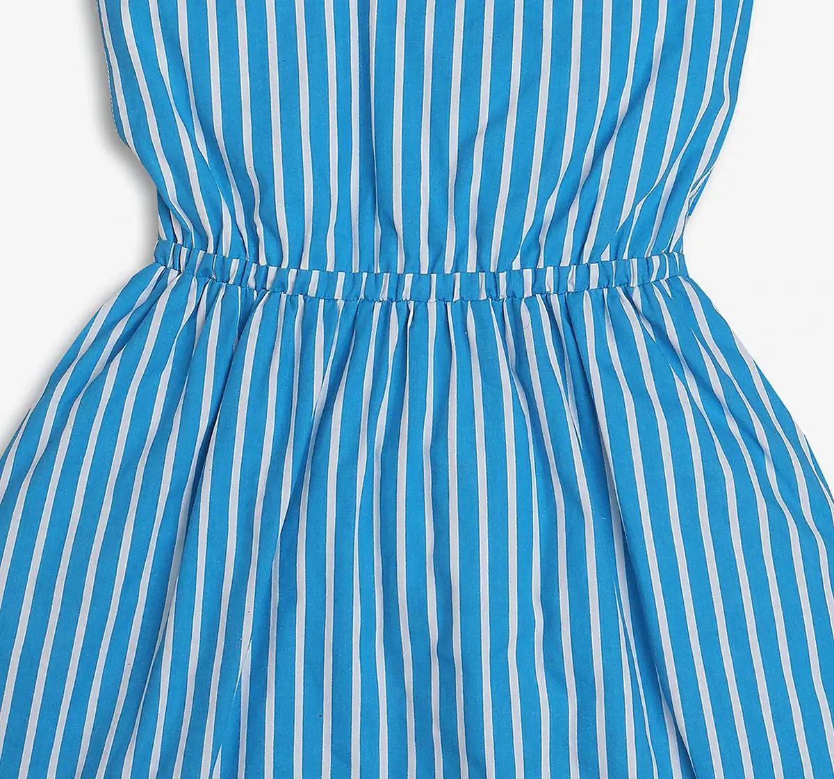 Girls Striped Dress - Blue