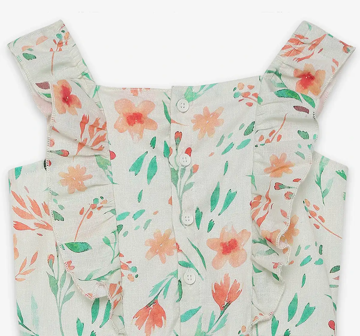 Ed-A-Mamma Girls Floral Printed Dress - Multicolor