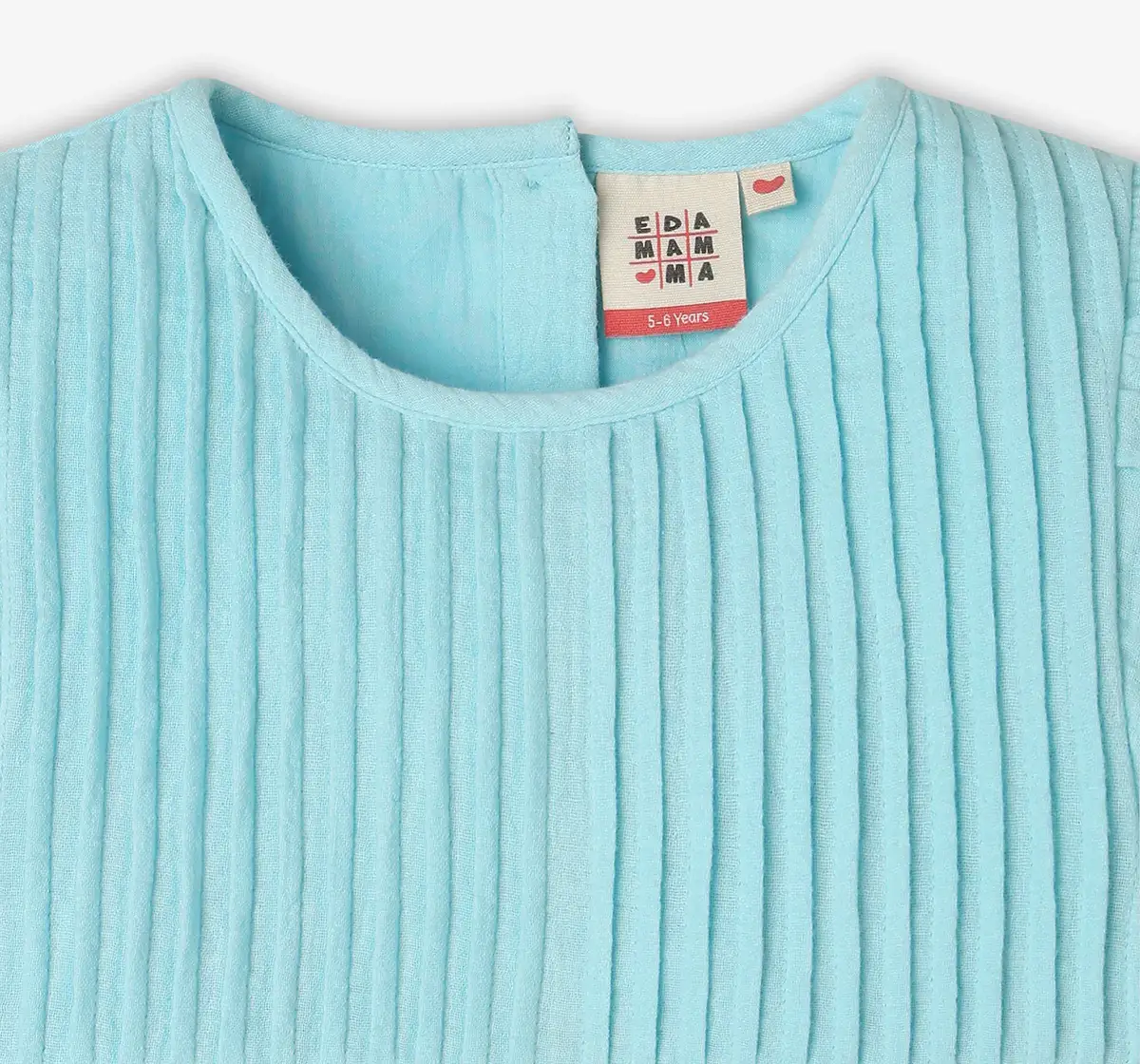 Girls 100% Cotton Dress - Blue