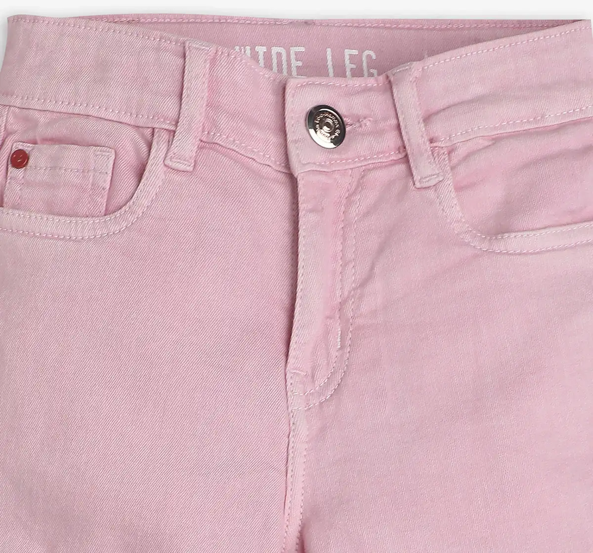 Girls Distressed Denim Jeans - Pink