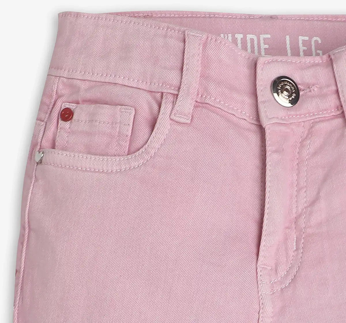 Girls Distressed Denim Jeans - Pink