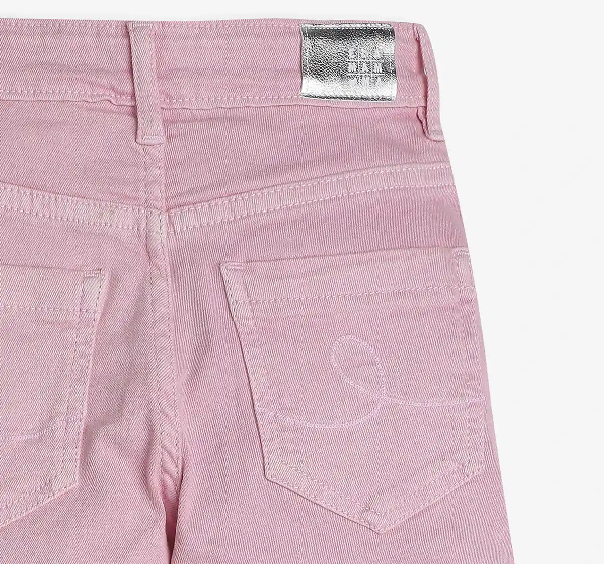Girls Distressed Denim Jeans - Pink