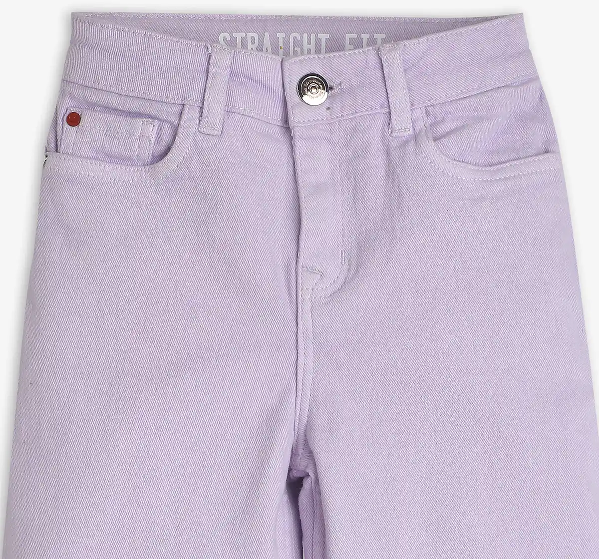 Girls Straight Fit Denim Jeans - Purple