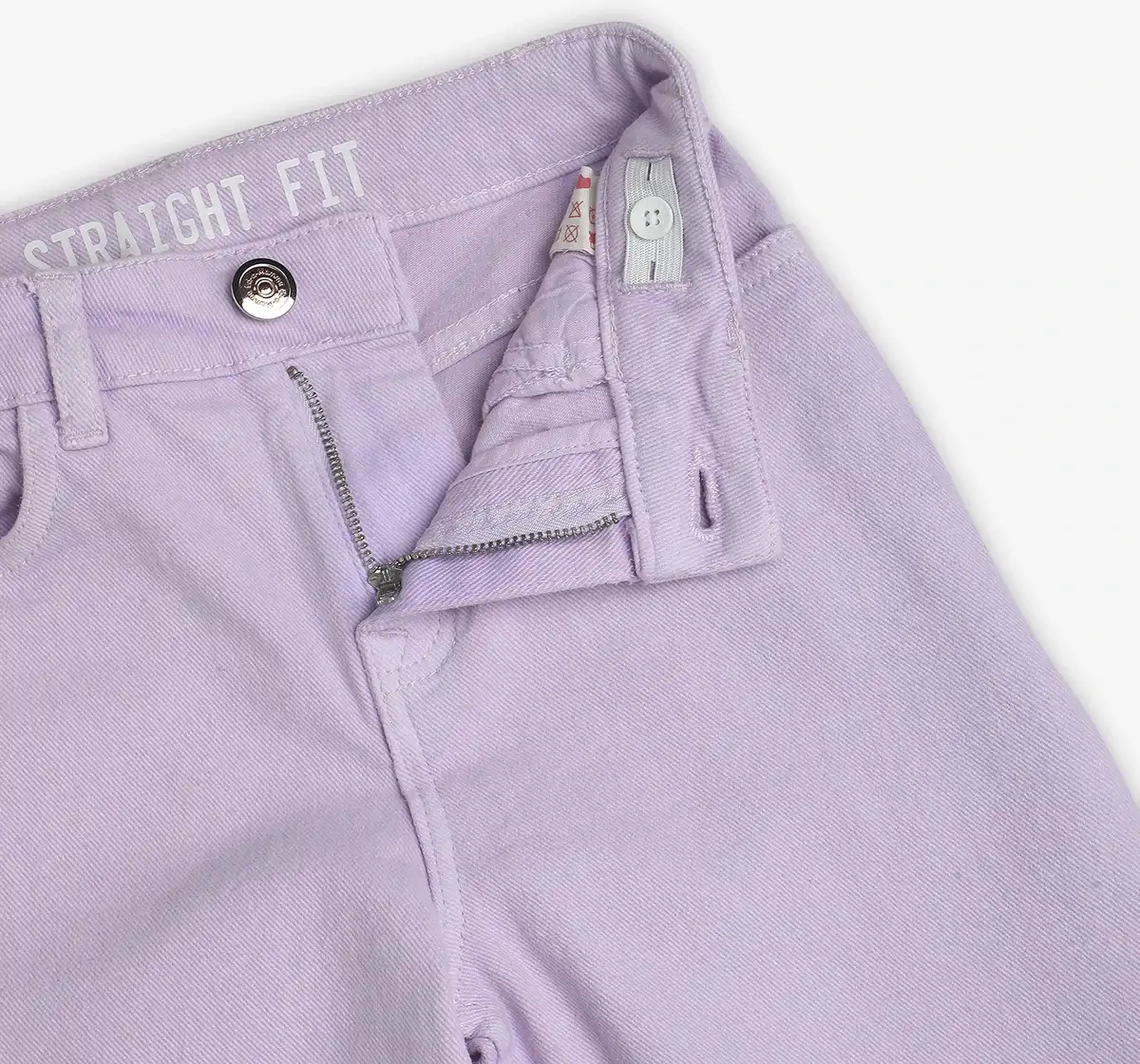 Girls Straight Fit Denim Jeans - Purple