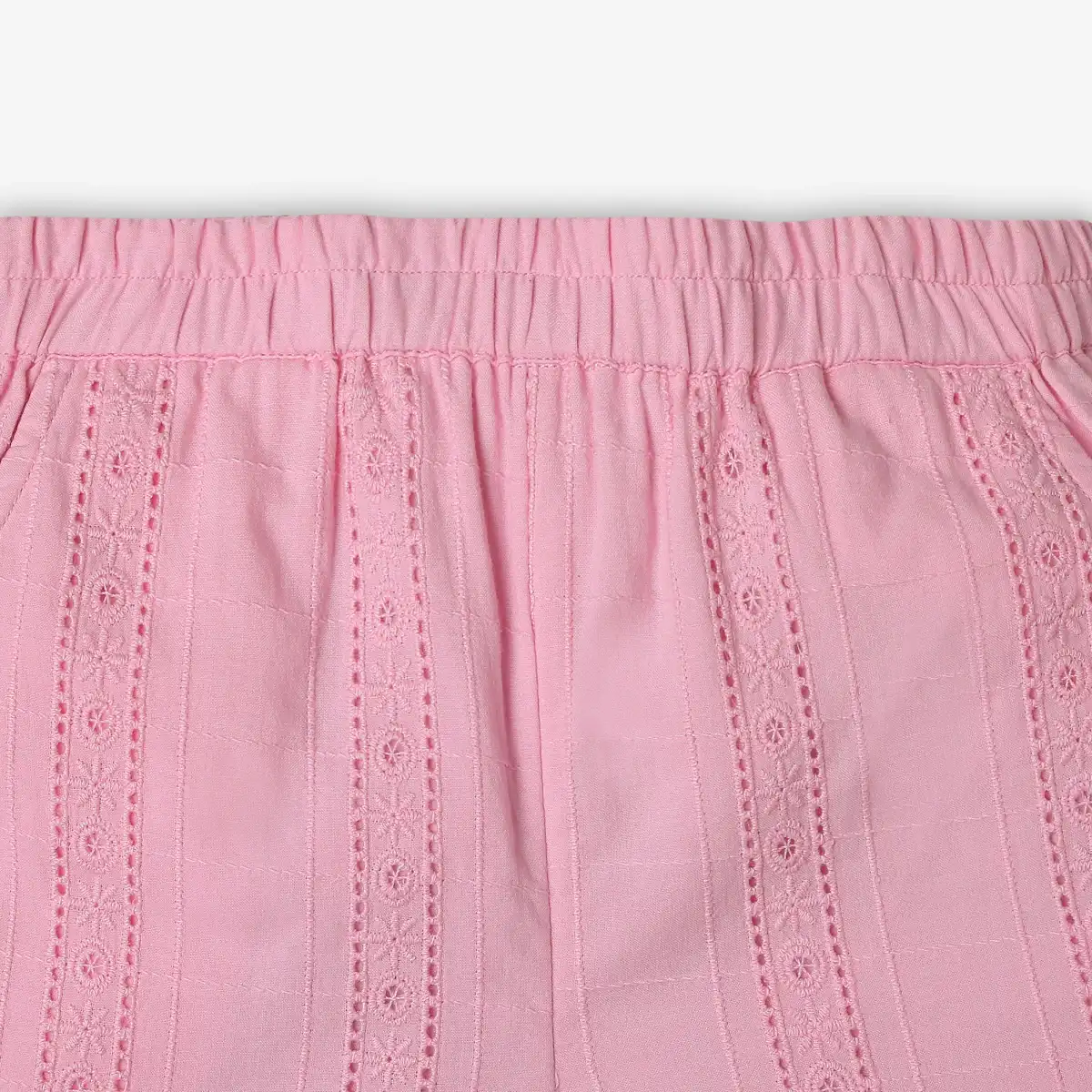 Girls Schiffli Co-Ord Sets - Pink