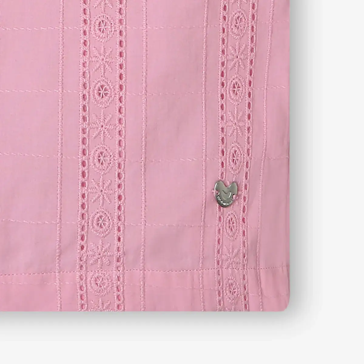 Girls Schiffli Co-Ord Sets - Pink